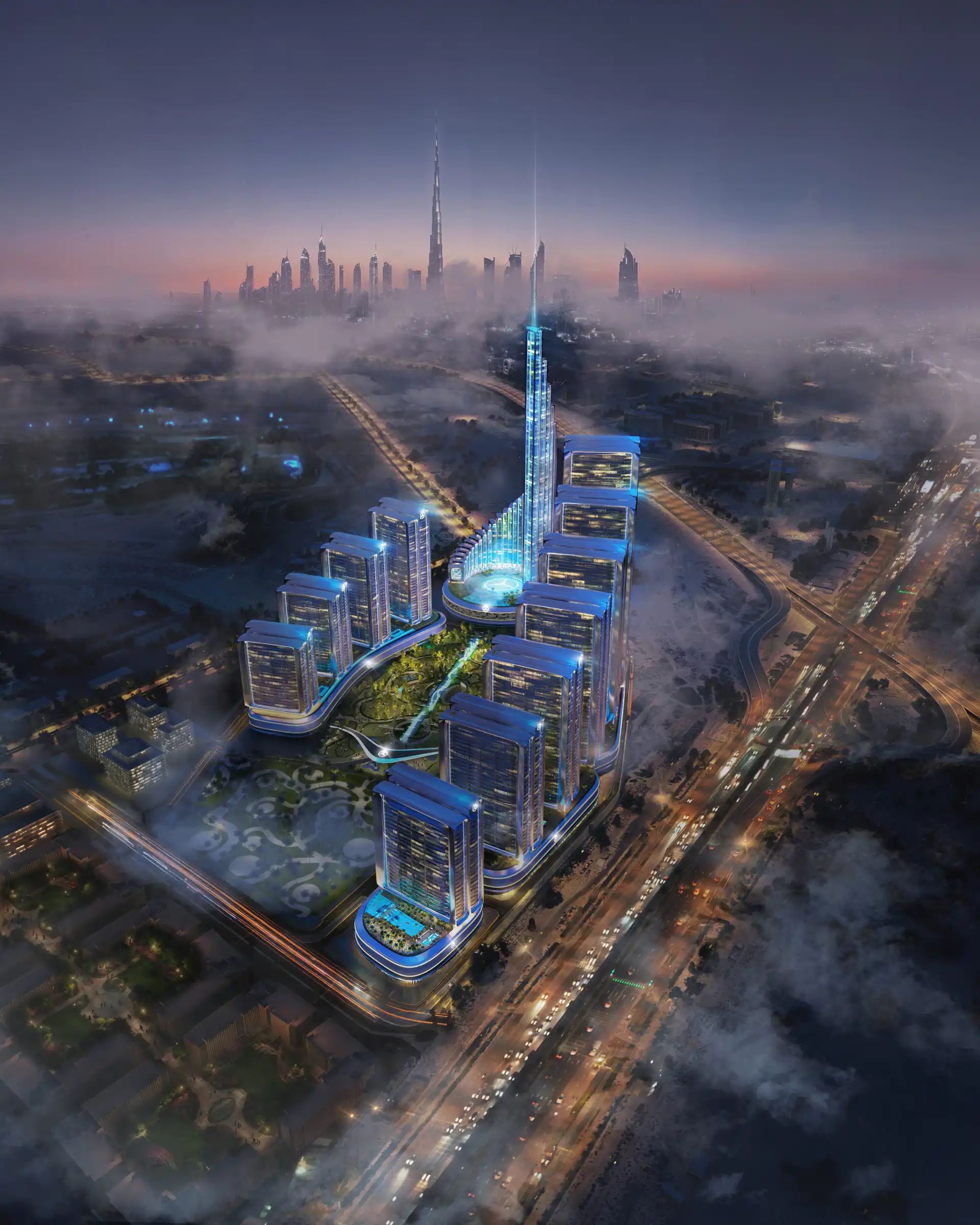 Grand Promenade aerial view